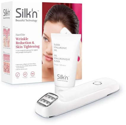 Silk'n FaceTite I Anti-ageing device with serum I Wrinkle reduction and skin smoothing I Homecare device I White