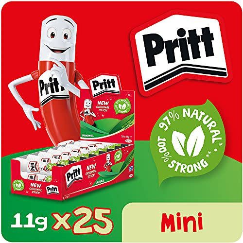 Pritt Glue Stick, Safe & Child-Friendly Craft Glue for Arts & Crafts Activities, Strong-Hold Adhesive for School & Office Supplies, 25x11 g Pritt Stick on Amazon