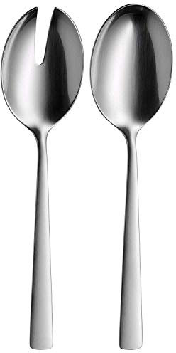 WMF Corvo Salatbesteck Edelstahl 24 cm, Salatgabel, Servierlöffel, Cromargan protect Edelstahl mattiert, kratzbeständig, spülmaschinenfest