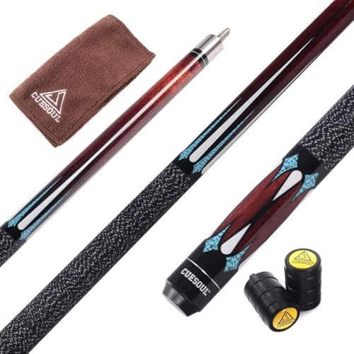 CUESOUL 58 Pulgadas 19 Oz Medio Articulado de Arce de Billar Pool Cue (CSTB005)