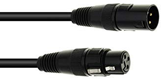 EUROLITE DMX Kabel XLR 3pol 5m sw | Hochwertiges DMX-Kabel