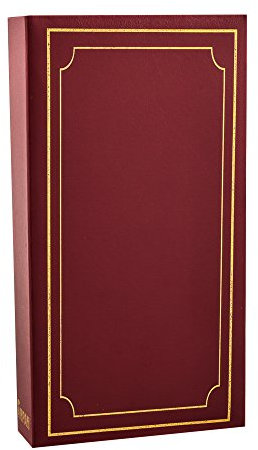 Arpan 6x4 Plain Photo Album with 300 Pockets Burgundy
