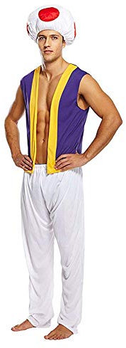 Best Dressed - Costume Champignon Adulte Homme, Multicolore, Taille unique