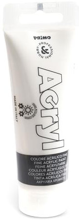PRIMO Hobby & Professional - Acrylfarben Set Acrylfarben Malerei, 1 Farbenx 75 ml, ab 14 Jahren Permanente, Matte und Abdeckende Textilfarben, Acryllack Schreibwaren, Kreative Arbeiten, Hobby-Malerei