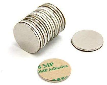 Magnet Expert® - Magnete al neodimio N42, diametro 20 mm x 1,5 mm, 2 kg di trazione (Nord) (confezione da 10)
