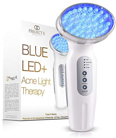 Blue LED+ Light Therapy by Project E Beauty | Anti Blemish | Calm Inflammation & Sensitive | Skincare Routine | for Oily Skin |