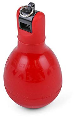 HAEST - WIZZBALL Handpfeife, Hygienische Sportpfeife zum Drücken, Schiedsrichter- & Trainerpfeife für Fußball, Sportunterricht & Training, Original aus Frankreich, Rot