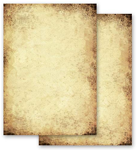 Motif Letter Paper! Antique & History Old Paper 20 Sheets DIN A4 - Paper-Media