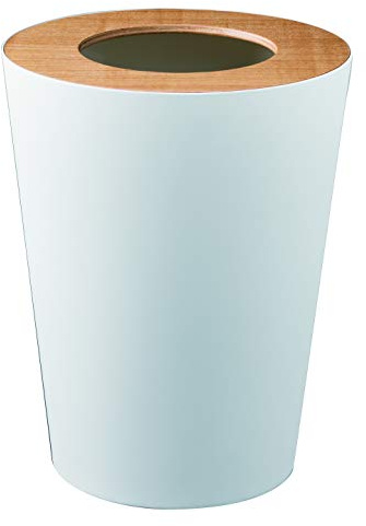 YAMAZAKI Rin Mülleimer, Stahl, Weiß, One Size