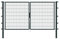 Alberts 650377 Doppeltor Flexo mit Zubehör | verschiedene Breiten und Höhen | anthrazit | Breite 300 cm | Höhe 160 cm