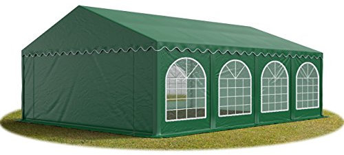 TOOLPORT Tendone per Feste e Eventi 5x8 m Gazebo Matrimonio - Bianco - Molte Misure - Premium Verde Scuro