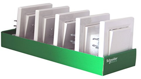 Zenitech SC5EPH0423121 Lot 5 interrupteurs ou va-vient encastrable complet asfora