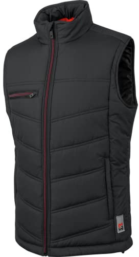 WÜRTH MODYF Arbeitsweste New Craft – wattierte Steppweste Herren in Größe XL – Arbeitskleidung für Handwerk & Industrie in Schwarz