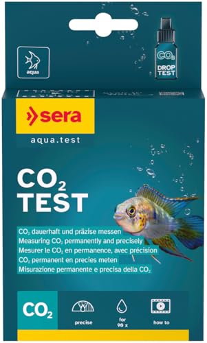 sera Prueba de CO2 04320 de 15 ml (para aproximadamente 90 llenados) para un control permanente del contenido de CO2, siempre a la vista del acuario, para instalaciones de CO2, adecuado para todas las instalaciones de CO2.