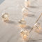 Lights4fun 10er LED Lichterkette silberne Kugeln batteriebetrieben LED Lichterkette Innen Micro Lichterkette Batterie