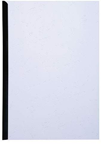 Exacompta - Réf. 2784C - Paquet de 100 plats en carte rigide recyclée grain cuir 270g/m2 pour couvertures Forever - format à classer A4 - certifiés Ange Bleu - couleur blanc