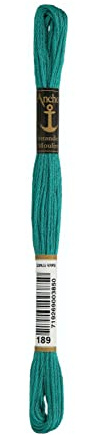 ANCHOR Broderi gängor sticktwist, löplängd: 8 m 189