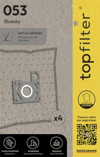 Top Filtro 64053 - vacío Bolsa Bluesky BVC 1600, no tejido, dimensiones: 30 x 26 x 0.1 cm