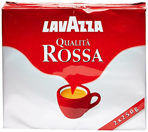 Lavazza Rossa, Miscela di Caffè Macinato - 2 x 250 gr - Totale: 500 gr