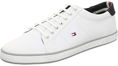 Tommy Hilfiger Herren Vulcanized Sneaker Schuhe, Weiß (White), 48