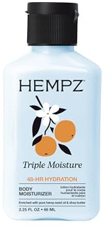 HEMPZ Mini Travel Size Body Lotion 2.25 Oz - Shea Butter Hand And Body Moisturiser With Whipped Crème - Includes Hemp Seed Oil And Grapefruit Fragrance - Hydrates, Conditions And Revives Dry Skin
