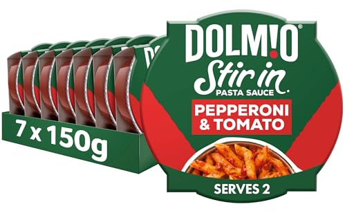 Dolmio Stir In Pepperoni and Tomato Pasta Sauce, Bulk Multipack 7 x 150g pots