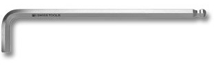 PB Swiss Tools sexkant vinkelskruvmejsel, lång, förkromad, 5 mm, 170 x 30 mm