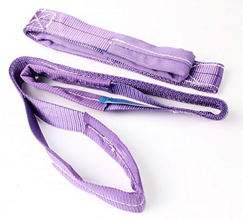 2 x Eslinga redonda para alzar morada 1 m 1000 kg 1 t correa de elevación barato