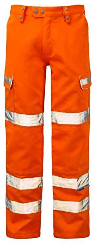 Pulsarail Combat Trouser, 34 Waist Regular Leg, Hi-Viz Orange