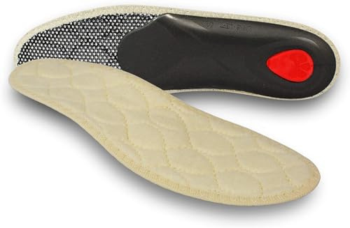 pedag Viva Vinterinnersulor med 100% lammull – för bekväm promenad | passar perfekt i sneakers, stövlar och snörskor | verkar för att förebygga och lindra fotsmärta och ryggbesvär, Beige naturlig, 39