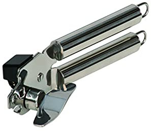 Kelomat, 4128-247, ouvre-boîte, ouverture/fermeture, acier inoxydable, argenté, longueur 6,5 cm, largeur 7,5 cm, hauteur 27 cm, poids 0,247 kg