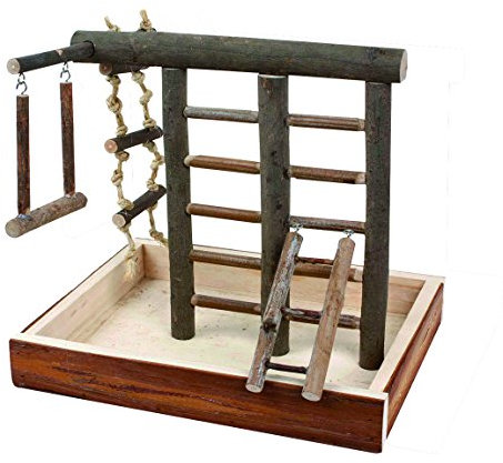 Elmato 10670 Vogelspielplatz Natura Leiter Schaukel Vogel, 28x22x25cm