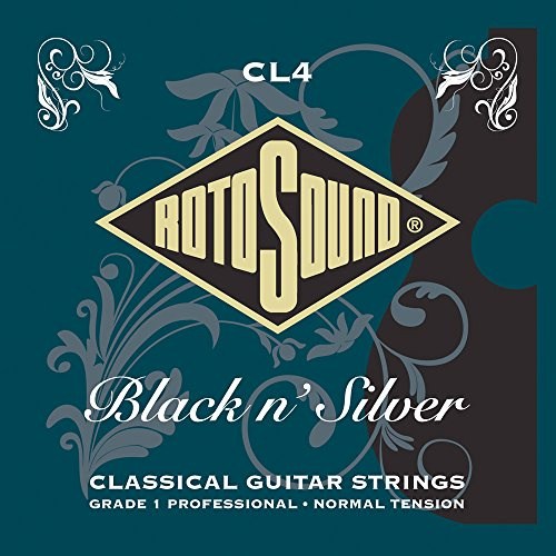 Rotosound strängar för klassisk gitarr Superia Pro CL4 svart medium gauge: 28 32 40 30 36 45