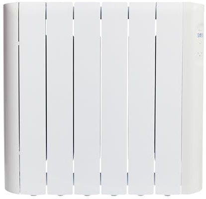 Haverland RCE6S LCD | Emisor Térmico a Fluido Programable | 900 W | Diseño Compacto | Indicador de Consumo | Programación 24/7 | Función BOOST + ITCS | Uso Ideal 1-6h/día | +/- 10-15 m² | Blanco