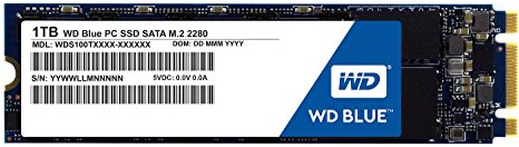 WD Blue M.2 1TB Internal SSD Solid State Drive - SATA 6Gb/s 2.5 Inch - WDS100T1B0B