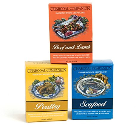 Charcoal Companion Räucherchips-Mischung für Rind/Geflügel und Meeresfrüchte, braun, 6.1x31.48x13.89 cm, CC6017