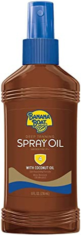 Banana Boat Dark Tanning Oil Spray SPF 4, 8 oz