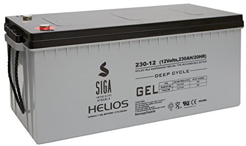 SIGA Blei Gel Batterie 12V 230Ah Solarbatterie Wohnmobil Versorgungsbatterie 200Ah 220Ah