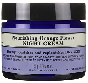 Neal's Yard Remedies | Nourishing Orange Flower Night Cream | Vegan| Replenishes Skin Overnight | Moisturize Dry Skin | 50g