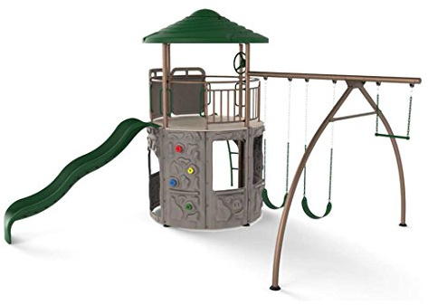 Lifetime Adventure Tower Metal Playset Swing Set