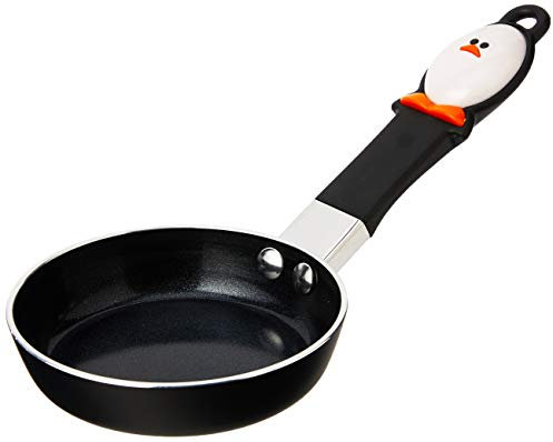 Joie Mini Nonstick Fry Pan – 4.5-Inch Nonstick Egg Pan with Heat-Resistant Handle, BPA & PFOA-Free, Compact & Easy to Store, Black