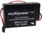 Powery Premium Bleiakku (multipower) für Solar Rolladen Heim & Haus, Lead-Acid, 12V