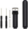 Garmin Forerunner 235, Armband, Uhrenband, weiches Silikon, Ersatzband, für Garmin Forerunner 235/220/230/620/630/735, Smart Watch, von Fit-power, schwarz/weiß