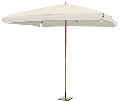 Sonnenschirm rechteckig 300 x 300 cm weiß