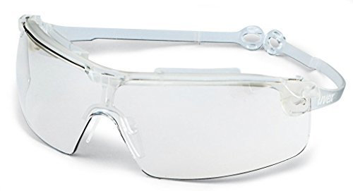 uvex Gravity Zero Silver Mirror Sports Safety Glasses Adjustable Arms. CE std, UV Protection