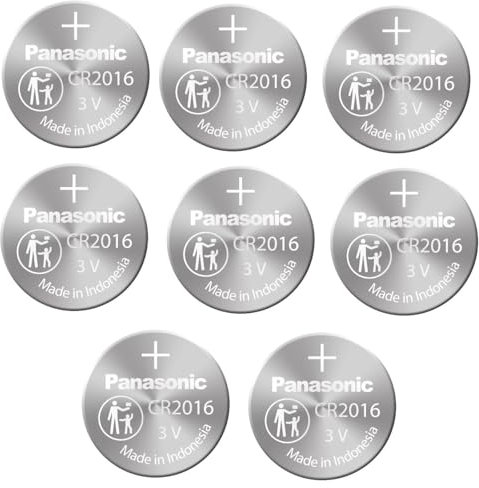 Panasonic Cr2032 - Pila de botón (litio, 3 V, 8 unidades)