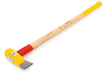 Ochsenkopf Spalthammer, Schlanke Form mit Rotband-Plus Stielbefestigung, Langlebiger Stiel aus Hickoryholz, 5 kg, Schwarz