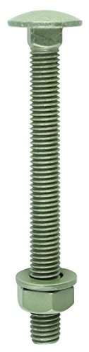 TIMCO 10200INCB Index Coach Bolt, Nut and Washer 10 x 200 - Organic Green (Bag of 10)