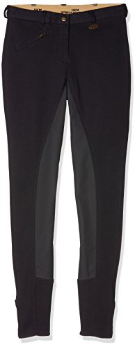 HKM 5909 Reithose Basic Belmtex Grip, Mädchen Damen Hose, 3/4 Gripbesatz, 116-54