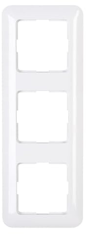 Kopp 405202005 Abdeckrahmen 3-fach Schalterprogramm Cadiz in Farbe Arktis-Weiß